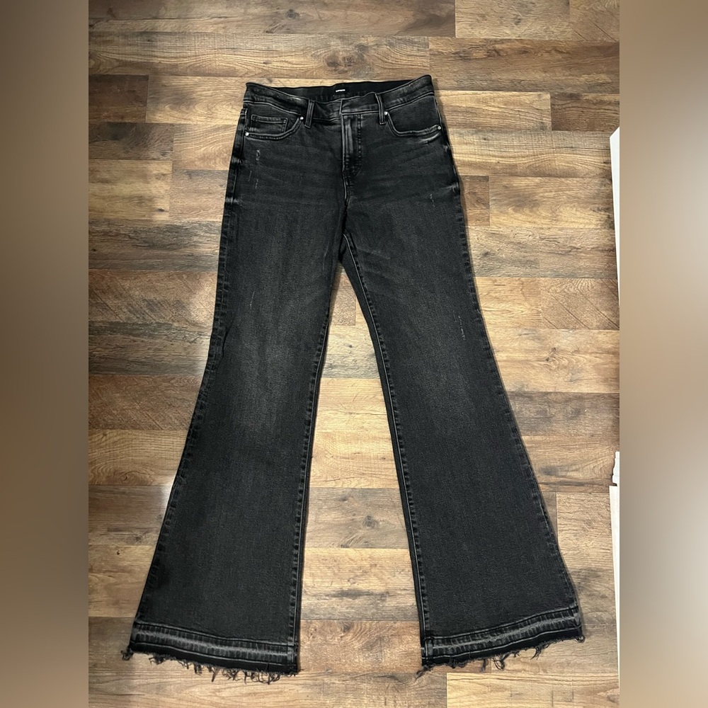 Express 70s Flare Jeans Mid Rise